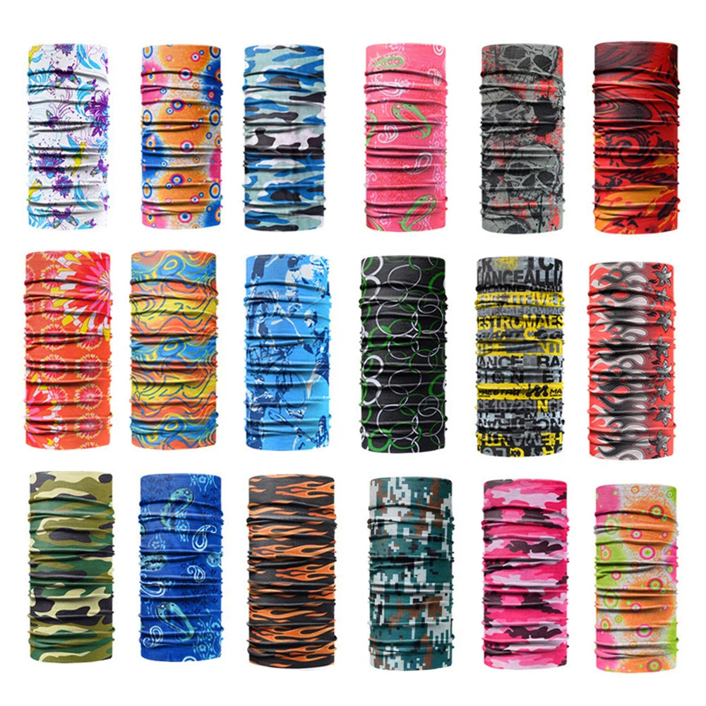 Windproof Head Scarves Neck Warmer Cycling Camping Hiking Men Women Fashion Magic Scarves Turban Outdoor Headband Bandanas