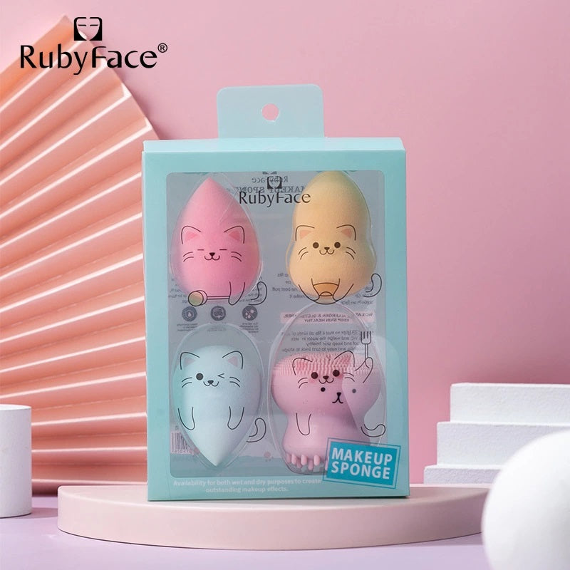 Gift Box Latex Free Makeup Sponge Blender Egg Makeup Powder Puff Beauty Cosmetics Puff Makeup Egg - My Store