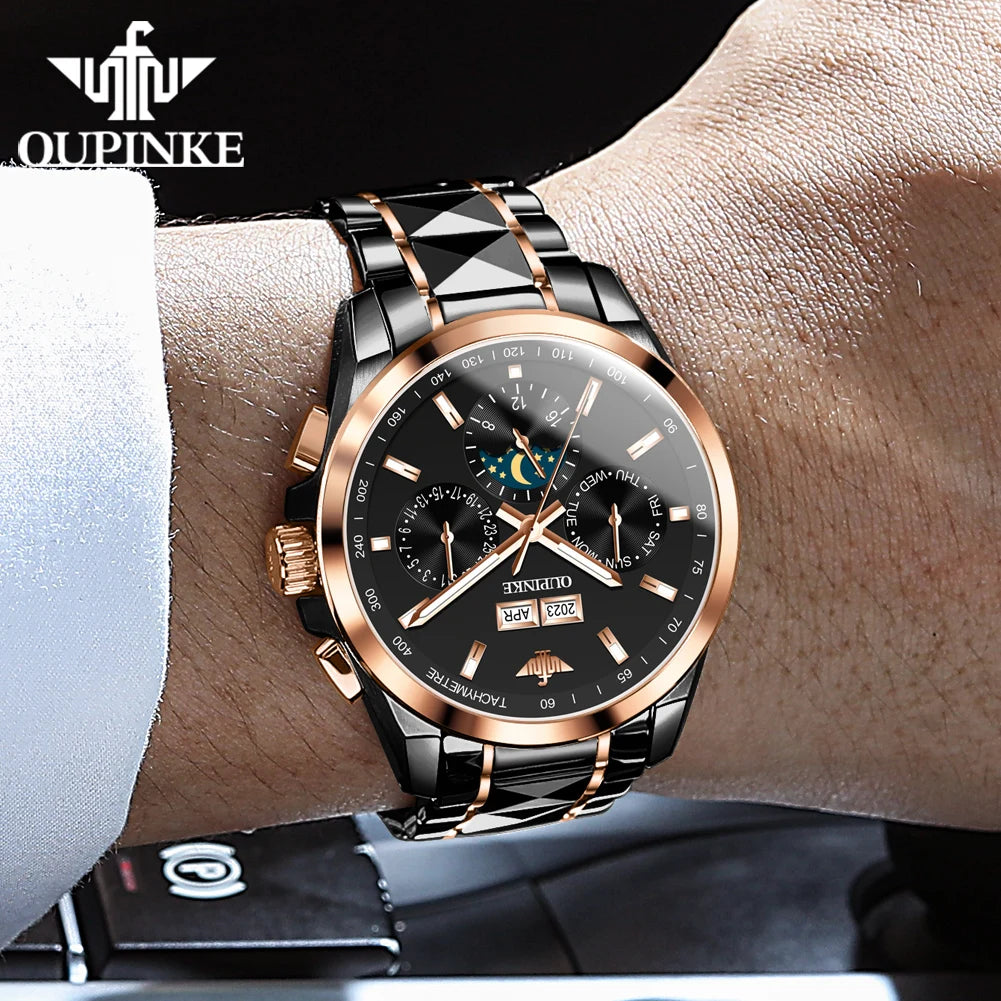 OUPINKE  3238   Oem Wrist  Custom Watches Mechanical Watches Waterproof Tungsten Steel Classic  Luxury Automatic Men's Watch