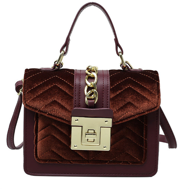 Luxury Fashion Handbag Designer Famous Brands Fall Velvet Purses and Handbags  Ladies Handbags Leather Purses