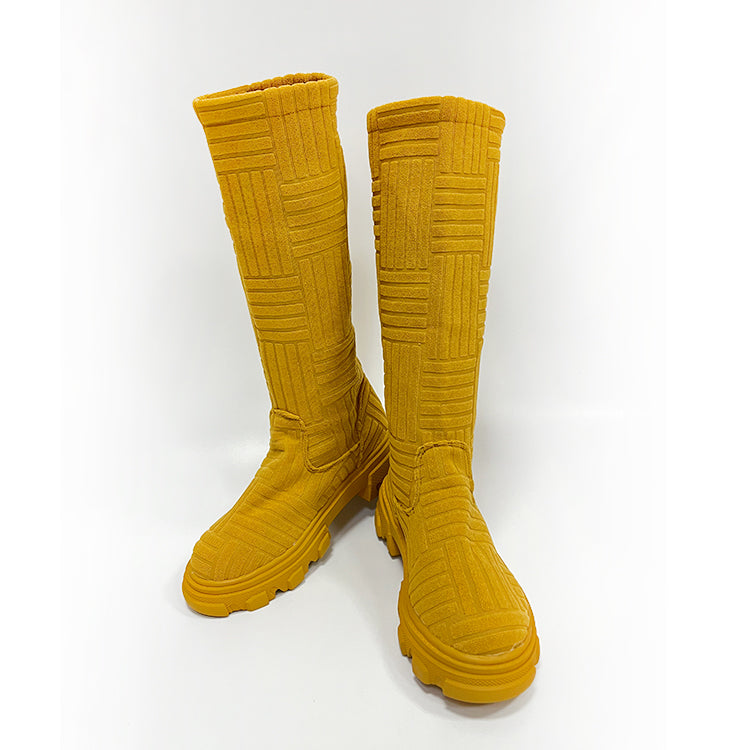 G1600-Winter Boots for Women 2022 Flat Boots Fabric Towel Boots