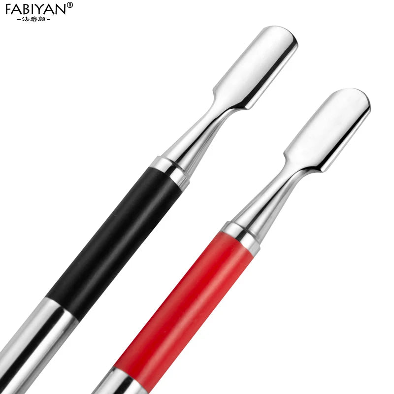 Dual-Ended Stainless Steel Nail Art Cuticle Pusher Remover Finger Toe Dead Skin Tips Polish Gel UV Manicure Pedicure Care Tools
