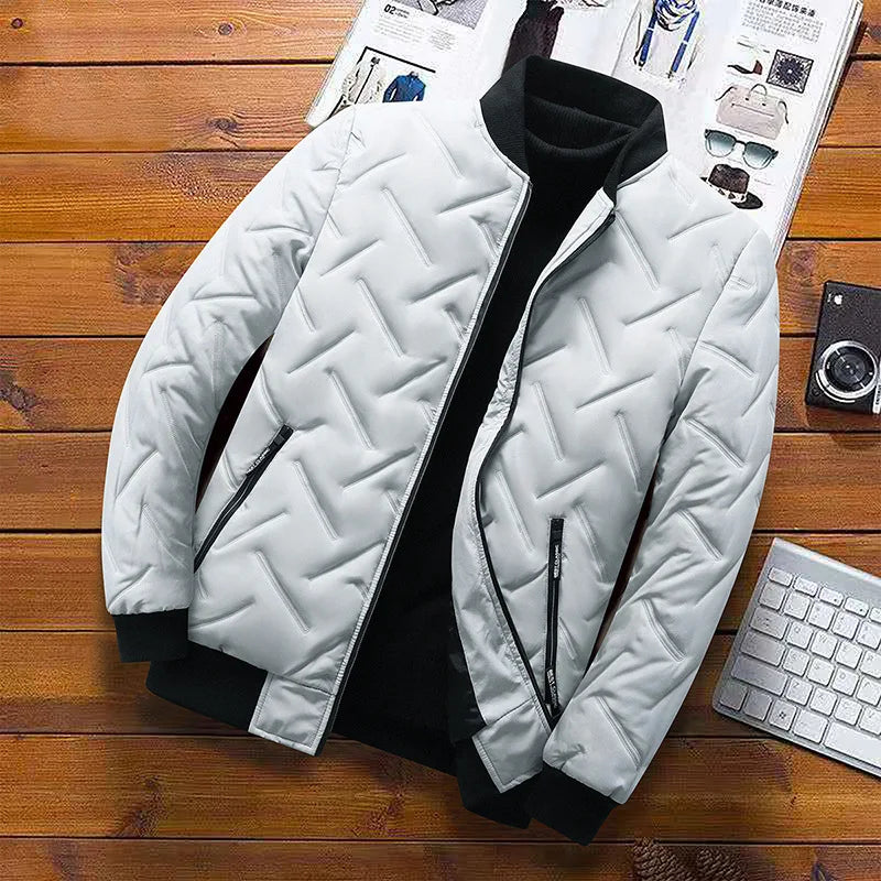 Warm Men's Clothing Slim Fit Coats Winter Men's Jacket and Coats Windproof Long Sleeve Casual Jacket Coat Puff Bubble Jacket