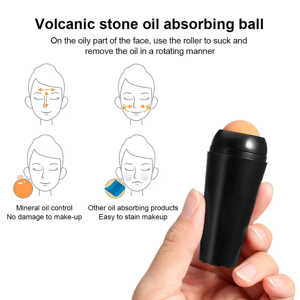 Reusable Skin Care Tool Oil Control for Travel Home Portable Facial Oil Absorbing Roller