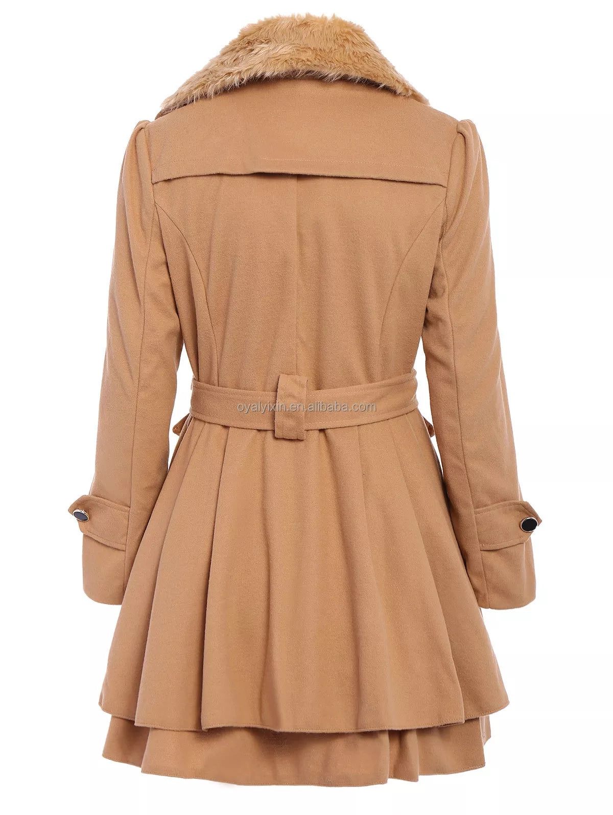 YiXin Women Jackets and Coats Hooded Elegant Long Plus Size Fur Coat Women Winter Coats for Ladies Women