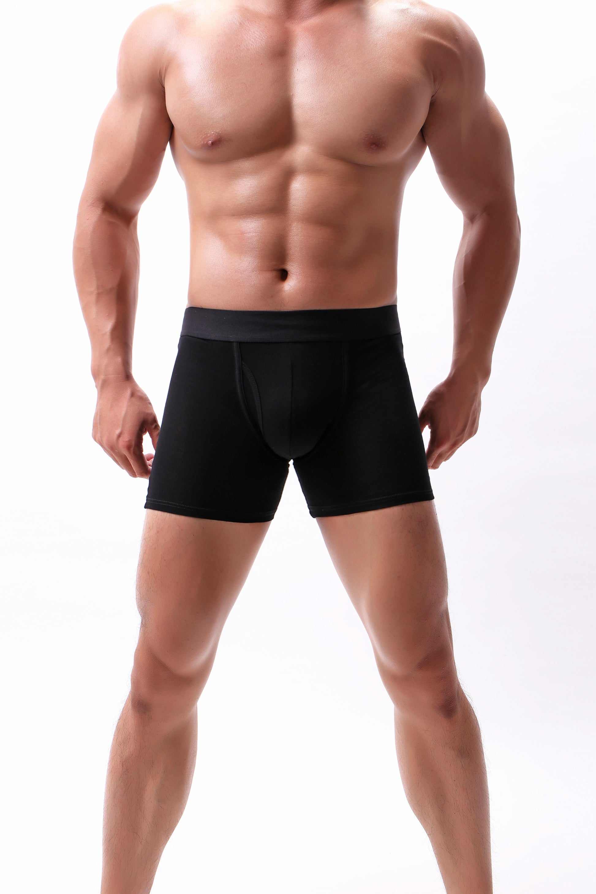 In Stock Posh Customize Underwear Sports Solid Color Cotton Plus Size Underwear Men Underwear Boxer