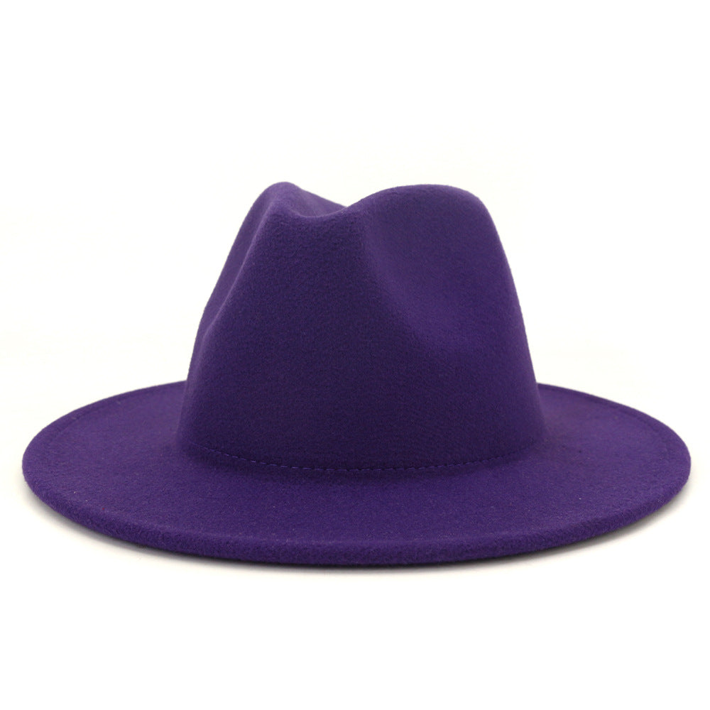 High Quality Children Jazz Fedora Hat Solid Fedora Hats for Kids