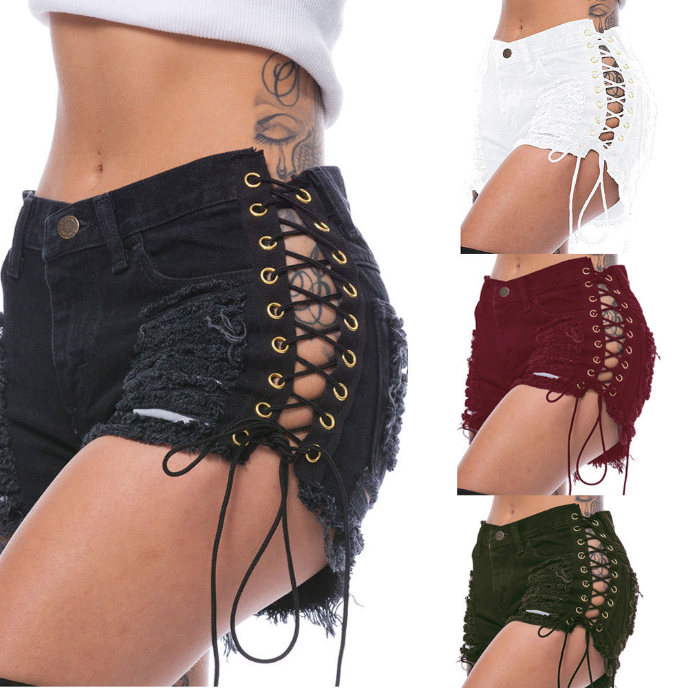 AIPA Denim Jean Shorts Women Ripped Jeans With Great Price
