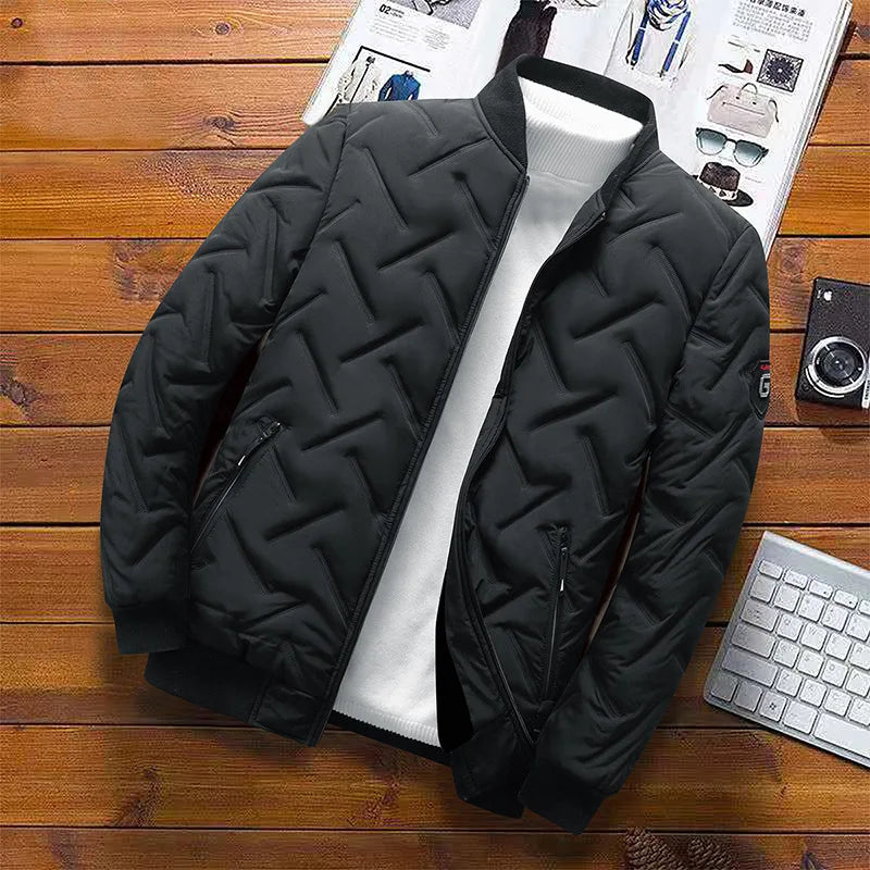 Warm Men's Clothing Slim Fit Coats Winter Men's Jacket and Coats Windproof Long Sleeve Casual Jacket Coat Puff Bubble Jacket