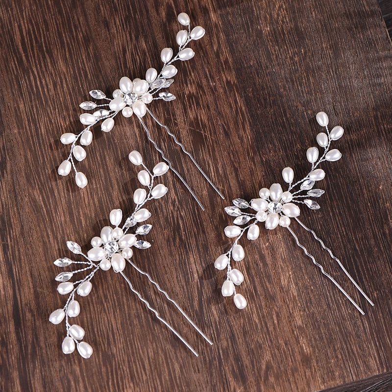 Wedding Pearl Hair Pins Hair Accessories Women Bridal Headpiece Handmade Hair Decorations