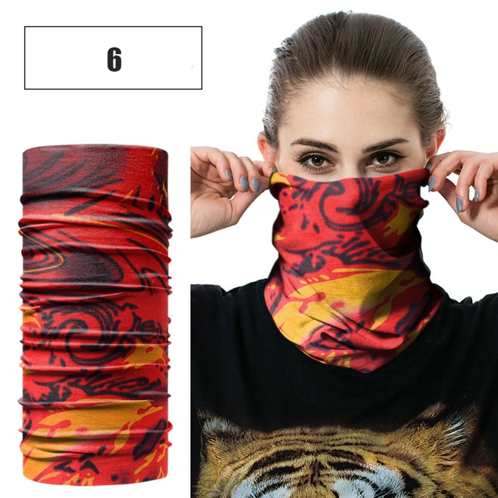 Windproof Head Scarves Neck Warmer Cycling Camping Hiking Men Women Fashion Magic Scarves Turban Outdoor Headband Bandanas