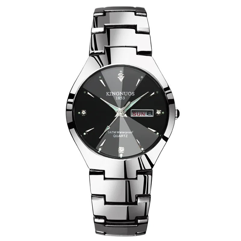 Couple Watches for Lovers Quartz Wristwatch Man Fashion Business Men Watch for Women Watches Tungsten Steel Ladies Watch Xfcs
