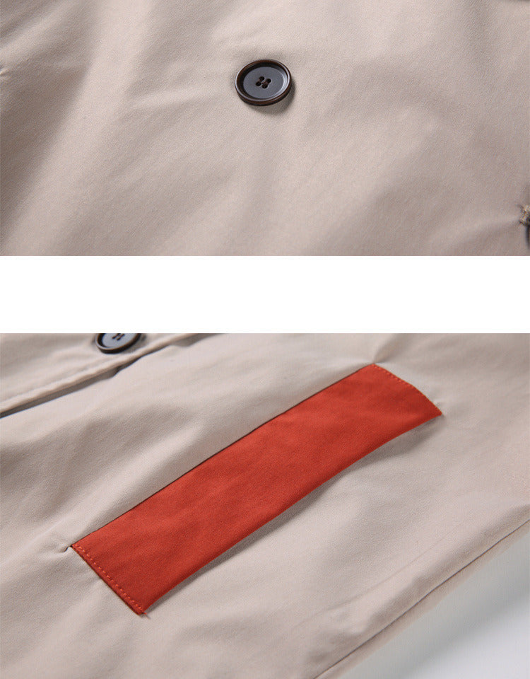 Women Trench Coat Color Matching Bandage Trench Coat for Women Irregular Vintage Casual Long Overcoat Coats 2022 New