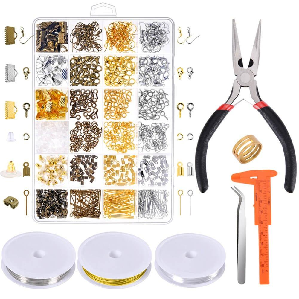 3 Layer 1186PCS Jewelry Making Supplies Jewelry Accessories Bead Wire Tools of Jewelry Finding
