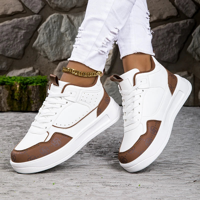 New Trendy Summer Spring Men's Shoes All-Match Women's Breathable Leather Sneaker Casual Sneakers Soft Bottom Stylish Shoes
