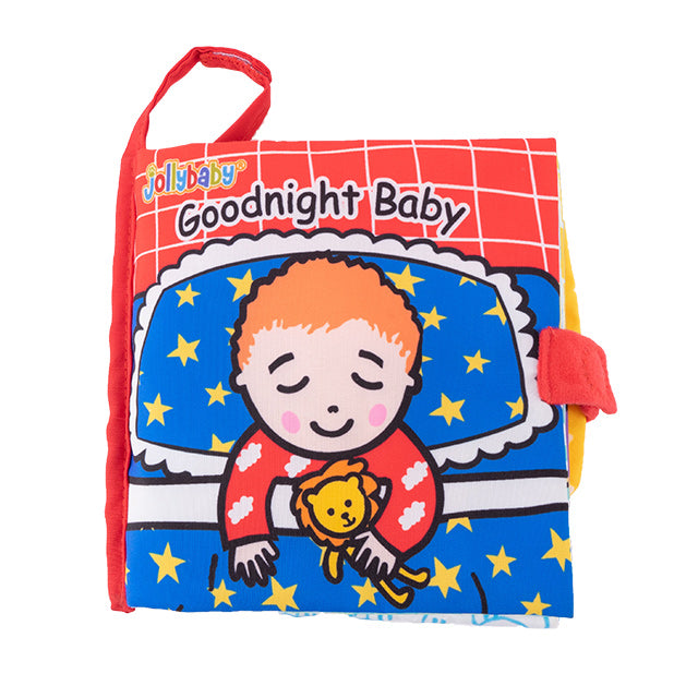 Jollybaby Early Childhood Education English Baby Crinkle Book  Baby Toys Baby Cloth Books