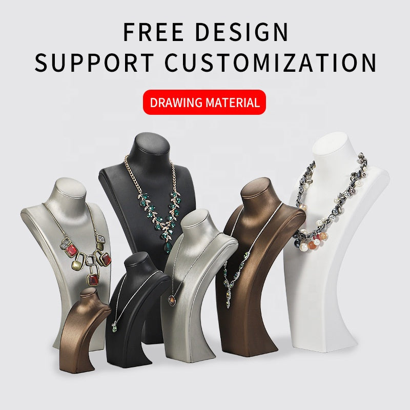 Mannequin Neck Jewellery Hanging Shelf Standing Model Jewelry Storage Props Necklace Display Jewelry Bust Forms