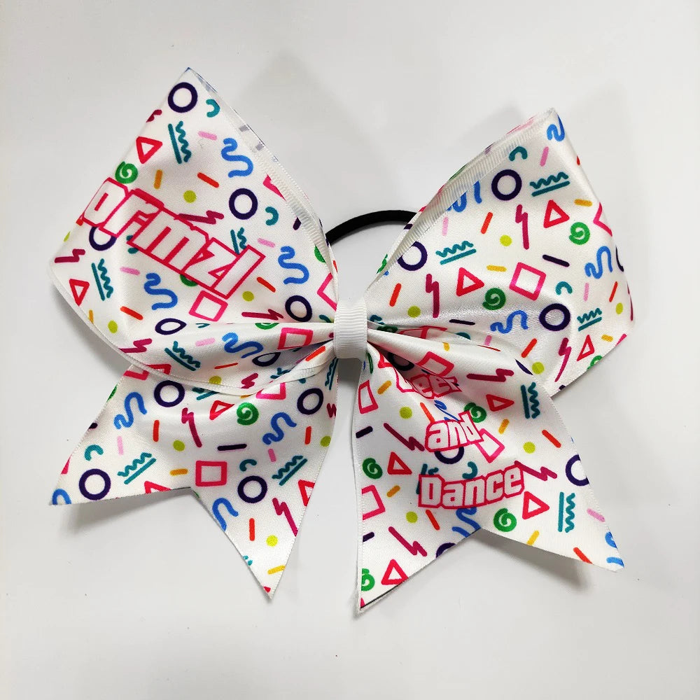 Normzl Print Micro Girl Child  Shiny Cheer Hair Bow Hair Accessories Baby Headband