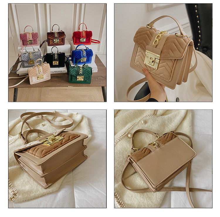 Luxury Fashion Handbag Designer Famous Brands Fall Velvet Purses and Handbags  Ladies Handbags Leather Purses