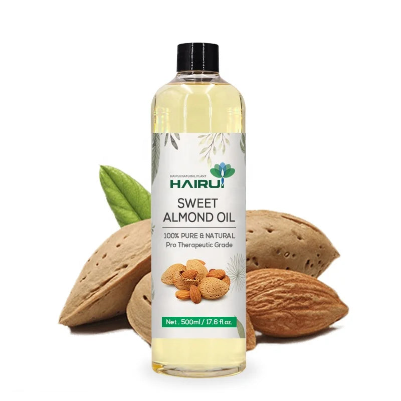 Cold Pressed Massage Oil of Almond 500ml Body Skin Moisturizing Hair Care Sweet Almond Oil