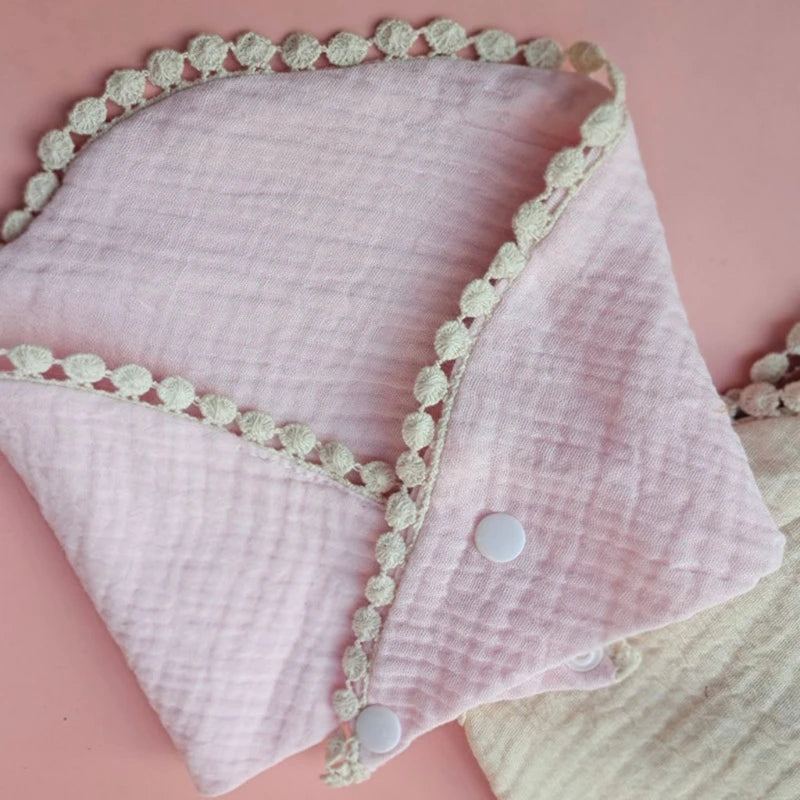 Baby Infants Feeding Bibs Soft Pure Cotton Bandana Saliva Towel Toddler Triangle Drool Scarf Newborn Burp Cloth