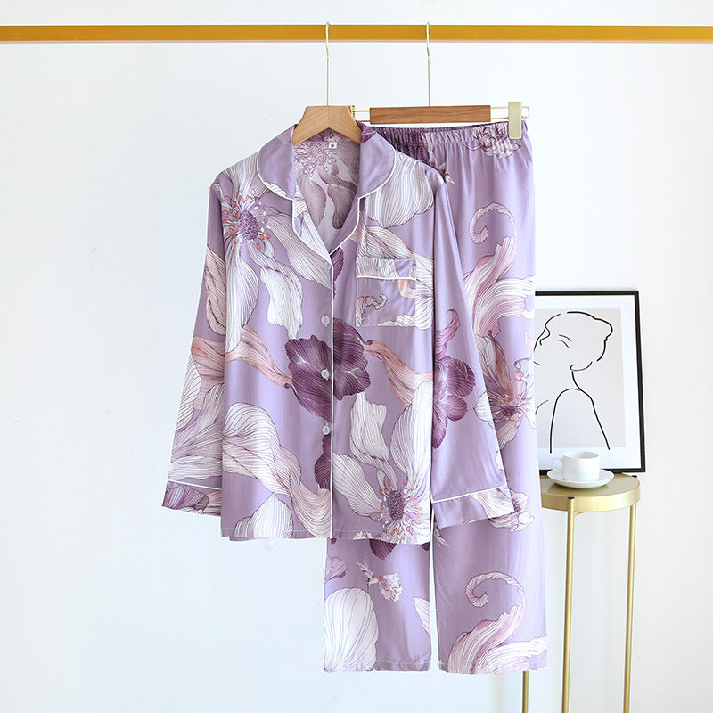 Ladies Pajamas Artificial Cotton Japanese Home Service Luxury Pajama Sets Designer Pajamas Two Piece