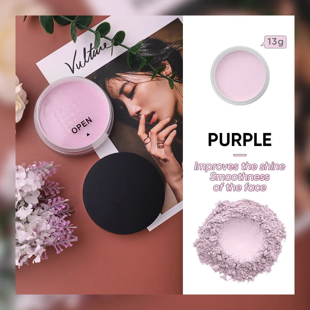 SENKA Face Base Makeup Loose Powder Matte Waterproof Cosmetics Makeup Private Label Vegan Pink Loose Setting Powder - My Store
