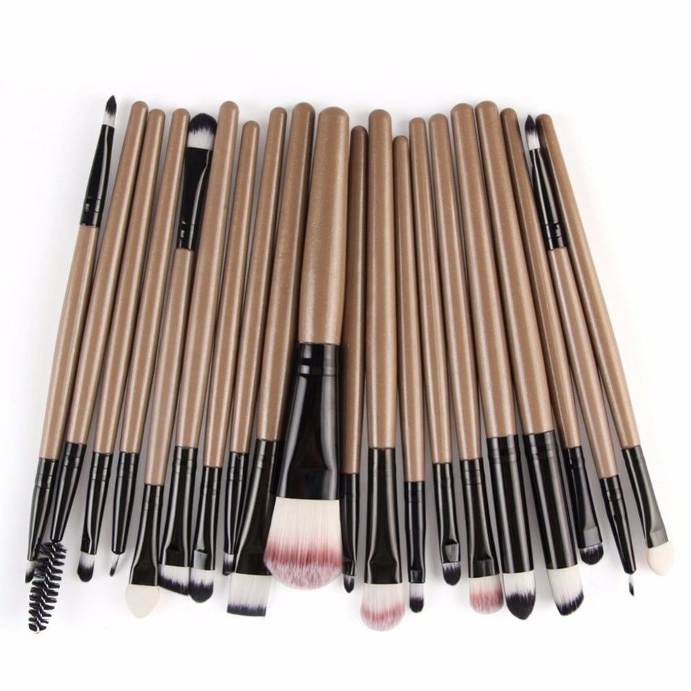 SENKA 20pcs Private Label Makeup Brush Set Pincel De Maquiagem White/Rose Gold Professional Makeup Sets Women Make Up Brush Kit - My Store