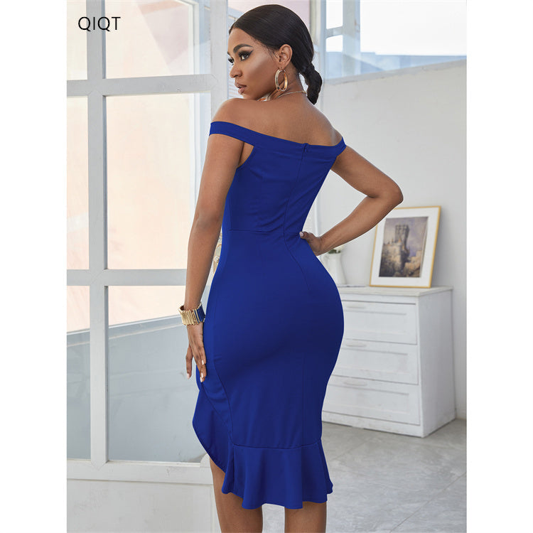 Amazon Bodycon Dress Formal Dresses Women Office Party Dinner Dresses for Ladies Long