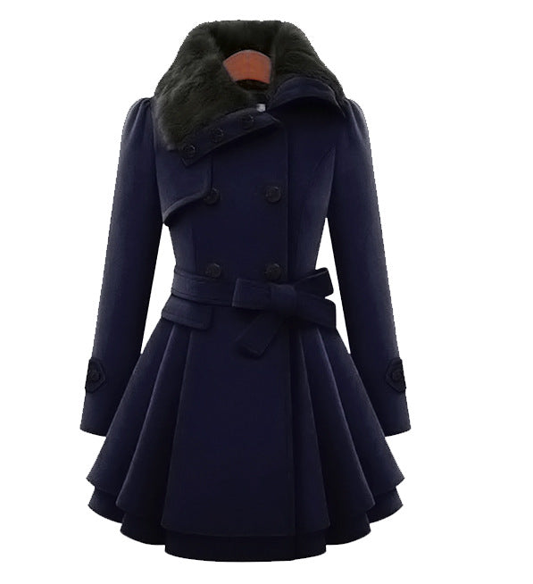 YiXin Women Jackets and Coats Hooded Elegant Long Plus Size Fur Coat Women Winter Coats for Ladies Women