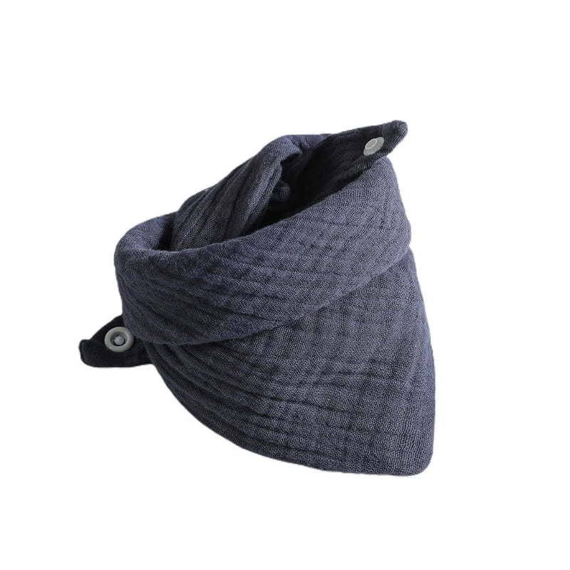 Baby Infant Cotton Bib Solid Color Triangle Scarf Feeding Saliva Towel Bandana Burp Cloth Boy Girl Babies Accessories Newborn