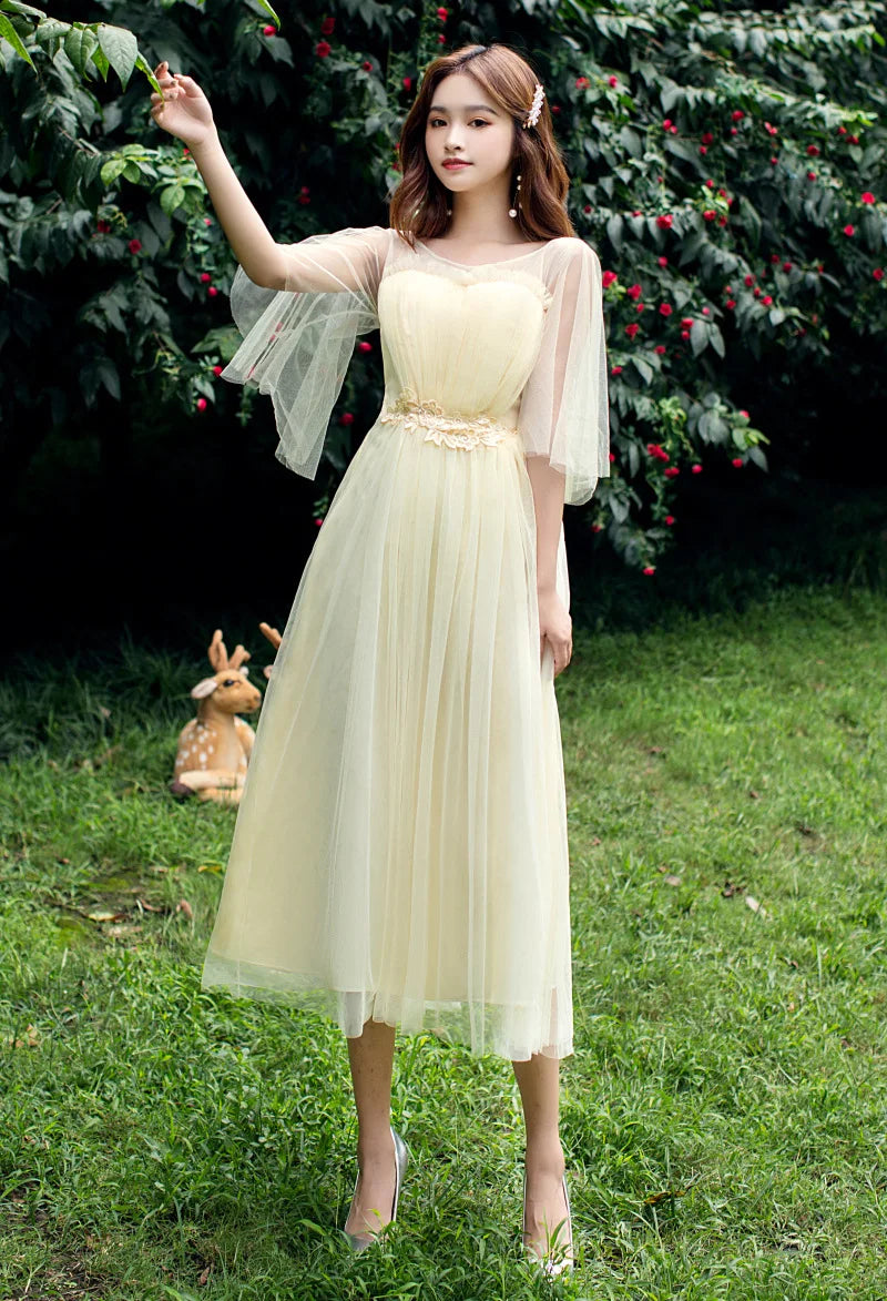 2022 Fashion Wedding Elegant Ruffles Lace Dress Formal Evening Party Dress Spaghetti Strap Long Bridesmaid Dresses - My Store