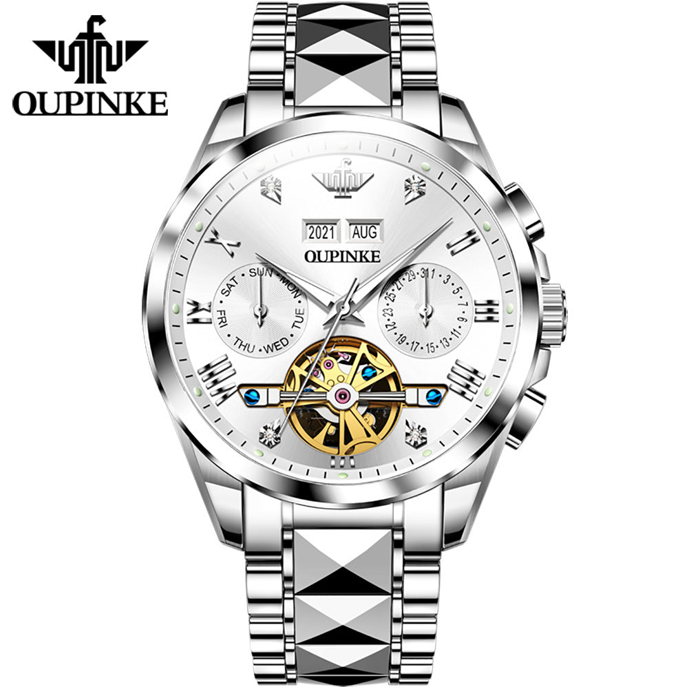 Oupinke 3186 Luxury Brand Watches Men Automatic Mechanical Watch Waterproof Wrist Watches for Man