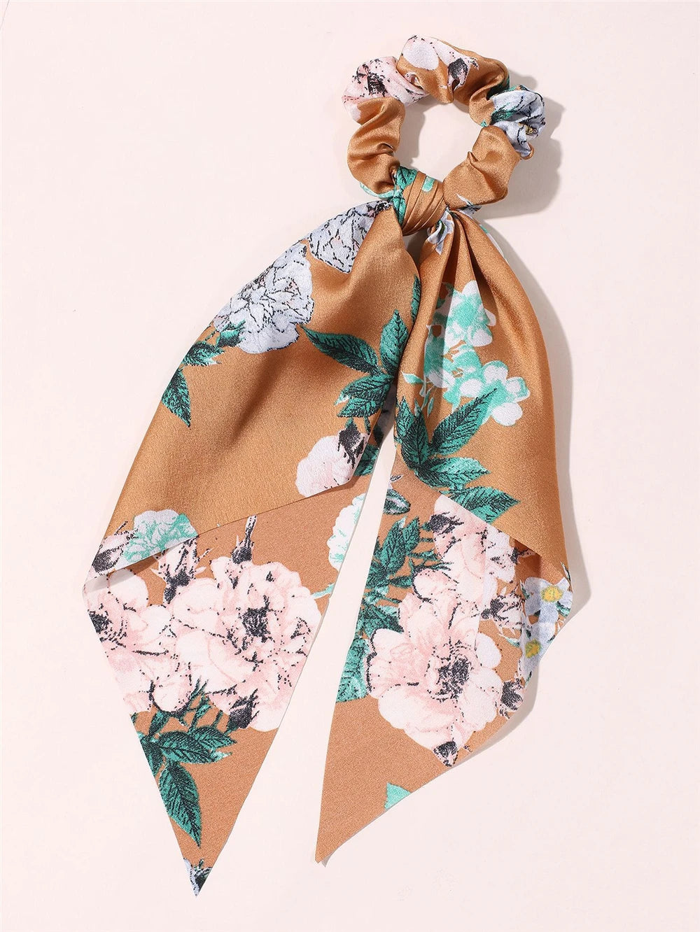 New Fashion Print Bow Scrunchies Hair Ribbon for Women Elastic Hair Band Girls Horsetail Hair Ties Hair Accessories