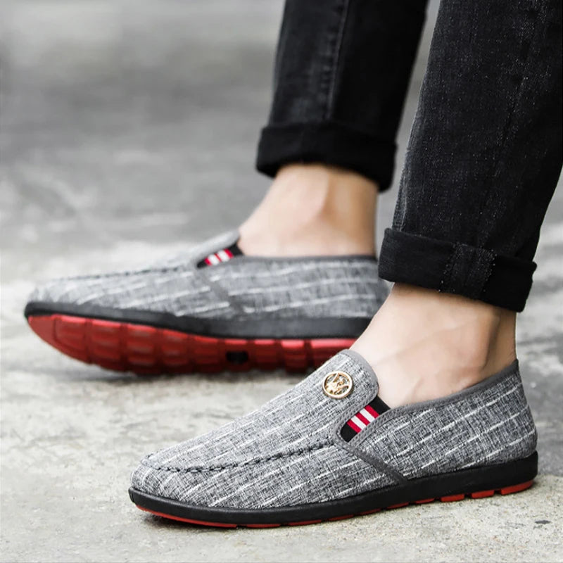 Hot Sell Canvas Leisure Sneaker Anti-Slip Men Casual Shoe Breathable Flats Shoes