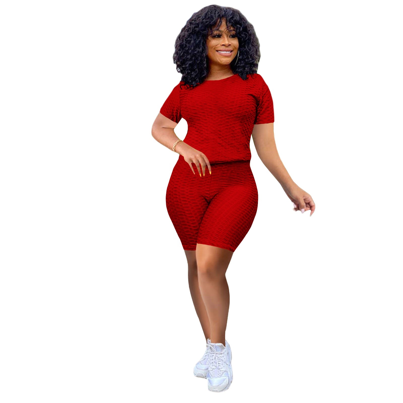 LW -  4204  New Arrival Summer Activewear Set  Butt Lift Purple Yoga Set Fitness Women Activewear