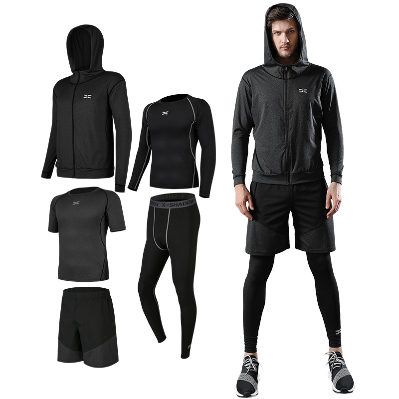 Men's Lightweight Training Fitness Sports Suit Customizable Summer Sweater Trousers Two-Piece Set Wholesale Track Suits for Mens - My Store