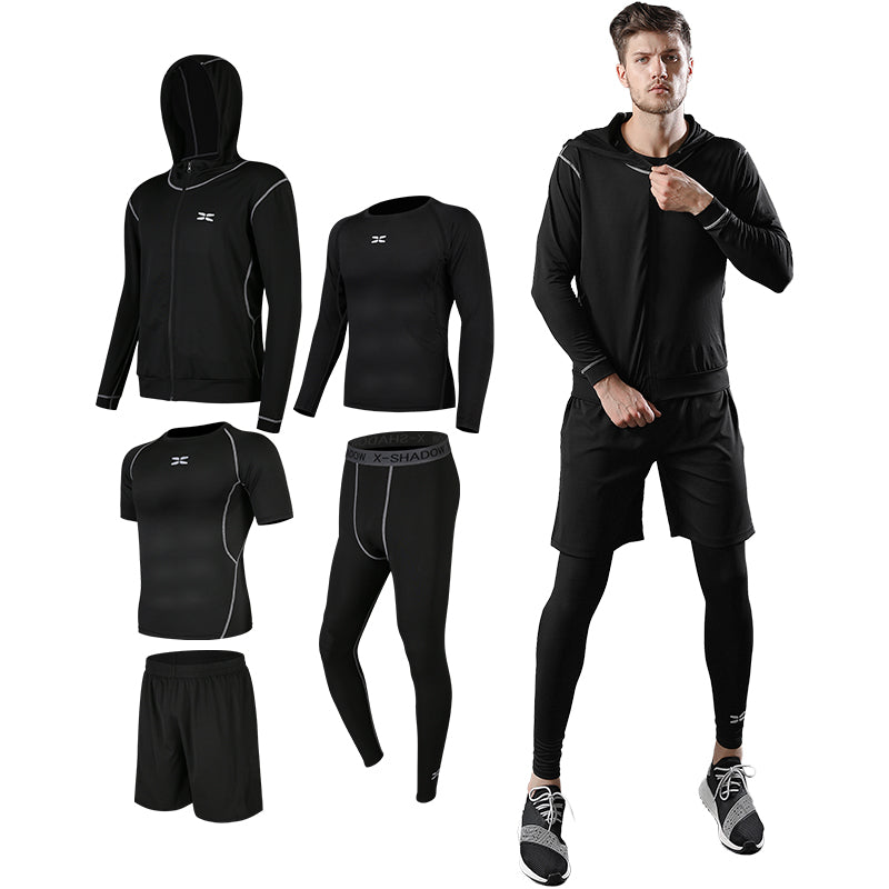 Men's Lightweight Training Fitness Sports Suit Customizable Summer Sweater Trousers Two-Piece Set Wholesale Track Suits for Mens - My Store