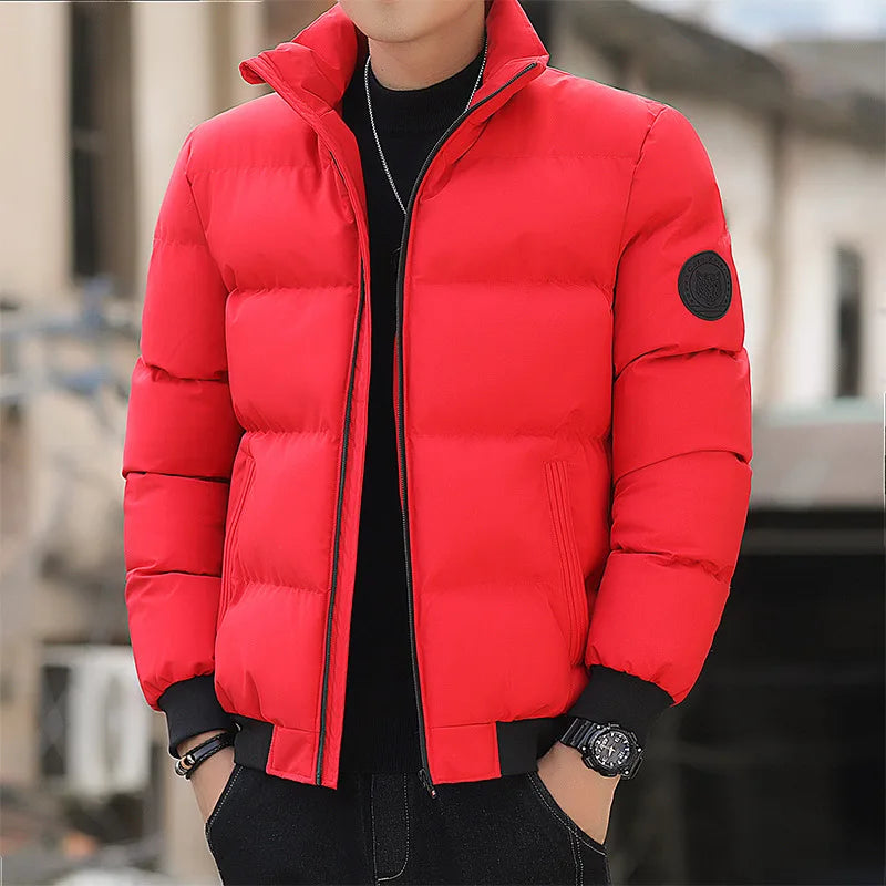 Cheap Warm Men's Clothing Coats Winter Men's Jacket and Coats  Windproof Long Sleeve Casual Jacket Coat Puff Bubble  Jacket