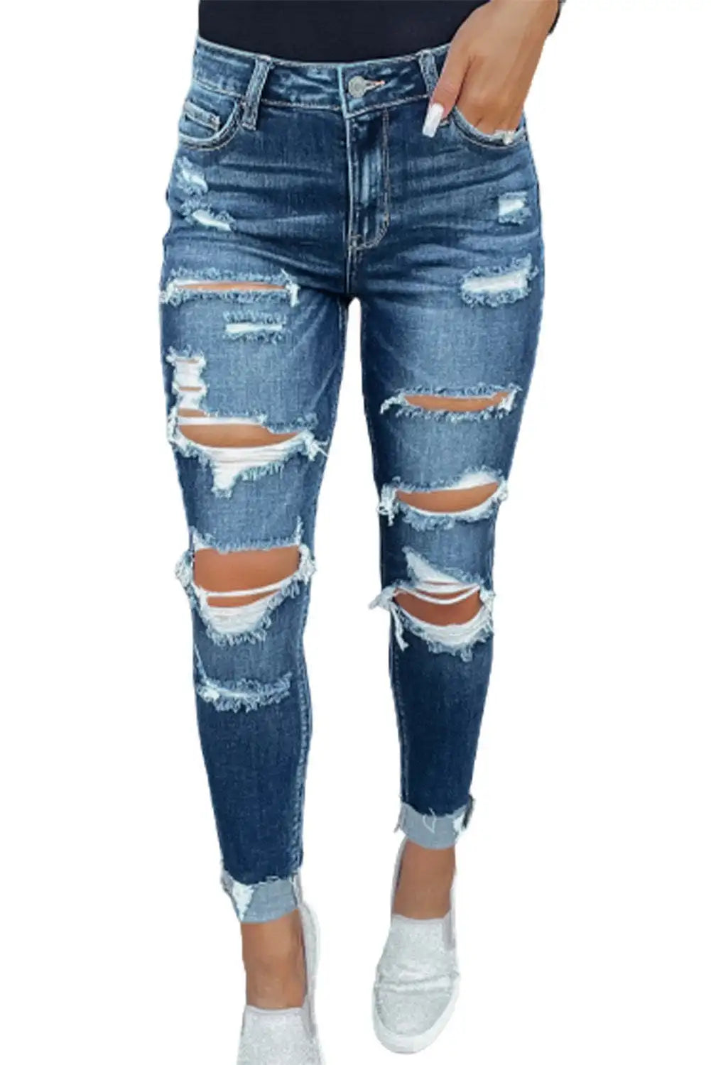 Jeans for Women Blue Fashion Women High Waist New Style Baggy Jeans Women Pants Casual Jean