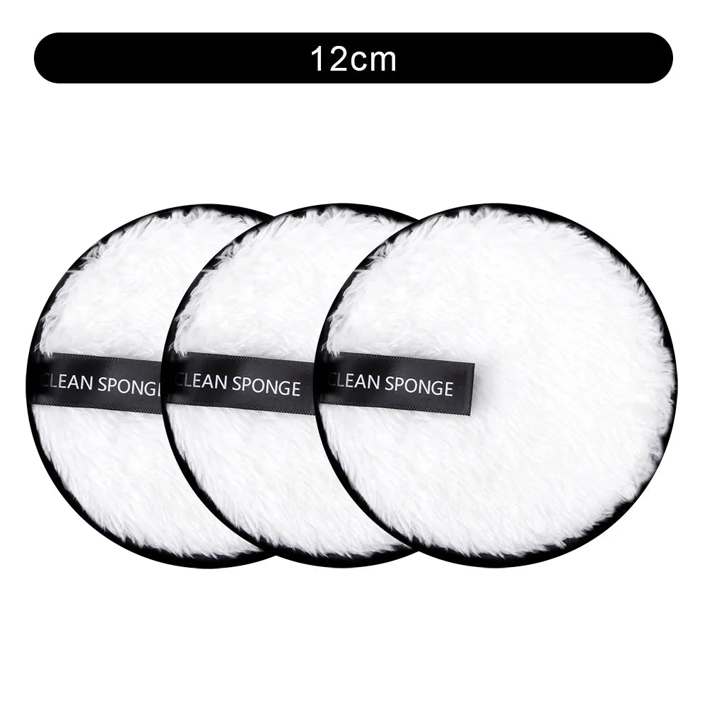 Makeup Remover Puff Reusable Make-Up Pads Washable Cleansing Cotton Microfiber Cloth Pad Skin Care Nail Art Cleaning Wipe Tools