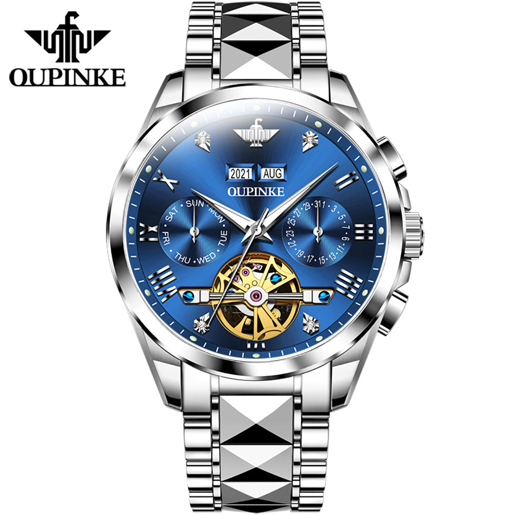 Oupinke 3186 Luxury Brand Watches Men Automatic Mechanical Watch Waterproof Wrist Watches for Man
