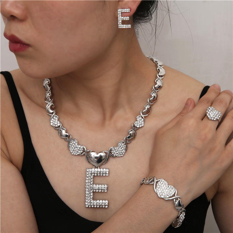 2021 Hip Hop High Quality Gold Jewelry Women Jewelry Set 18k Gold Plating Jewelry Set