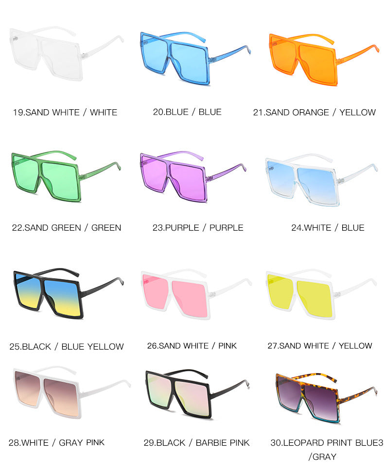 Sunglasses Lens Wholesale Oversized Square Sunglasses Big Frame Sunglasses Women