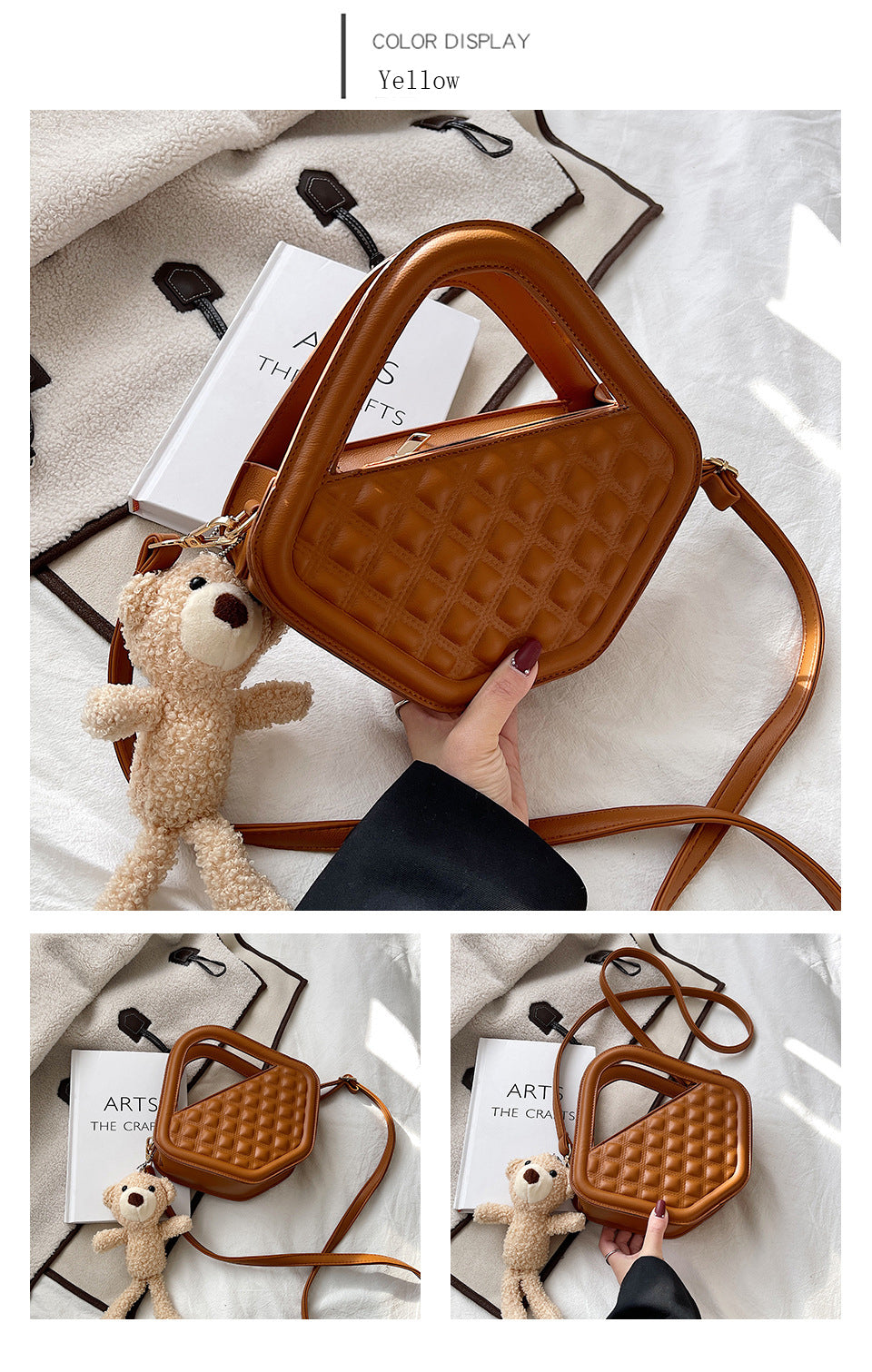 Italian Designer Handbaged Elephant Handbag Corduroy Bags Men Woman Handbag