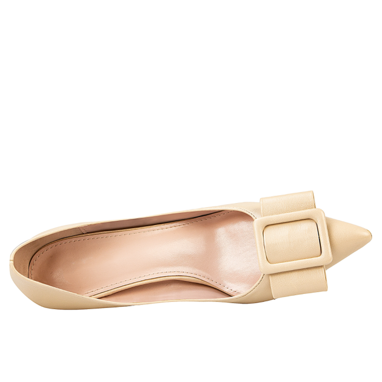 Thin Heel Shallow Mouth Pointed Shoes Scalp Buckle Shoes Women Heels