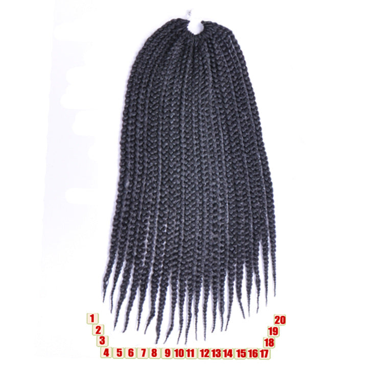 Box Braids Crochet Hair Extension Ombre Pre Looped Box Braiding Hair Synthetic 20 Strands/Pack Senegal