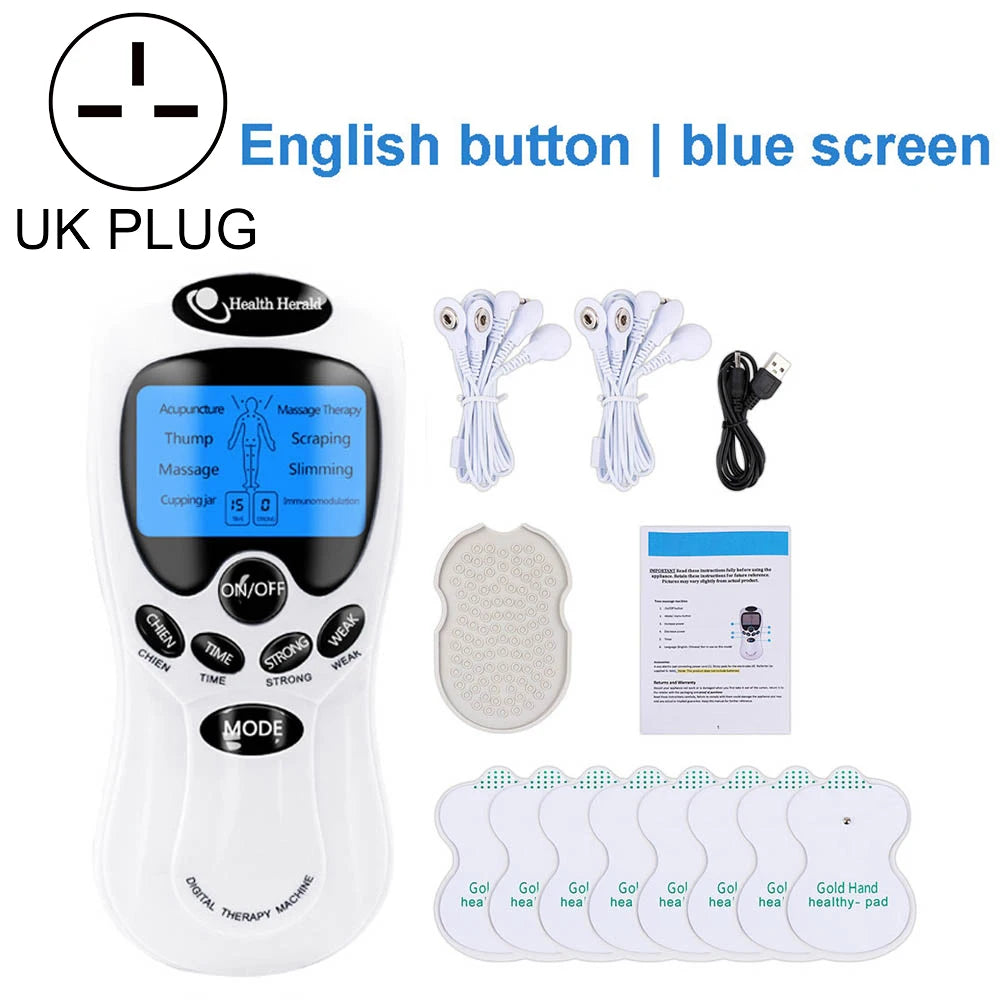 EMS Tens Machine Physiotherapy Electric Tens Unit Relaxation Belly Body Massager Health Care Muscle Stimulator Electrostimulator