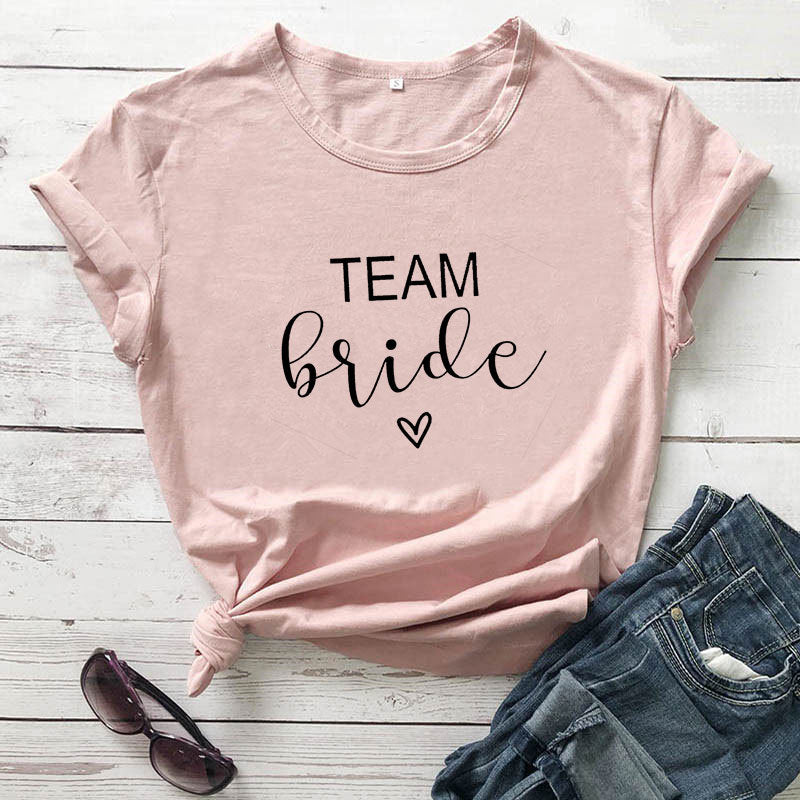 100% Cotton T-Shirt Girl Bachelorette Party Bride Squad T-Shirts