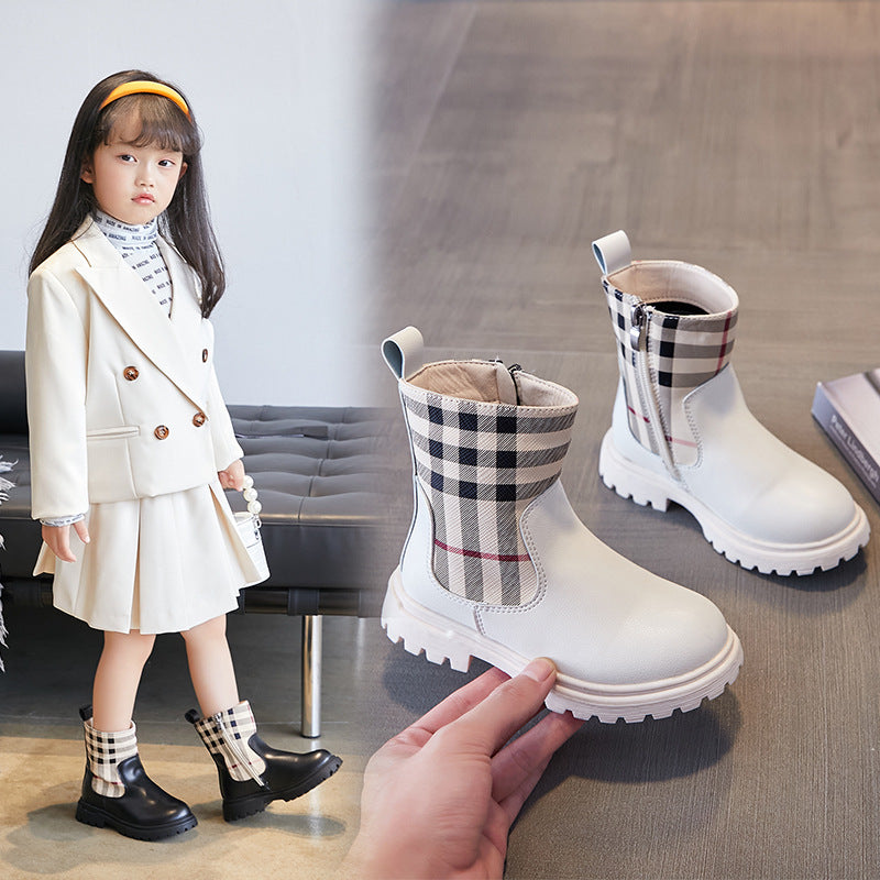 New Fashion Children Booties Kids Children's Boots Snow Shoes Martin Boots for Girls
